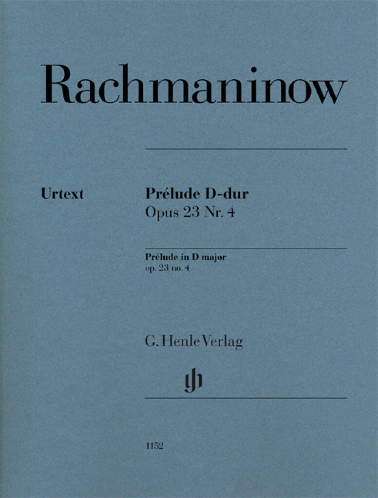 Sergei Rachmaninov: Prélude In D Op.23 No.4: Solo de Piano
