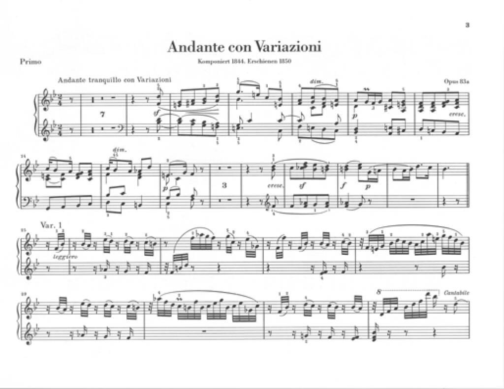 Felix Mendelssohn Bartholdy: Works For Piano Four-Hands: Piano Quatre Mains