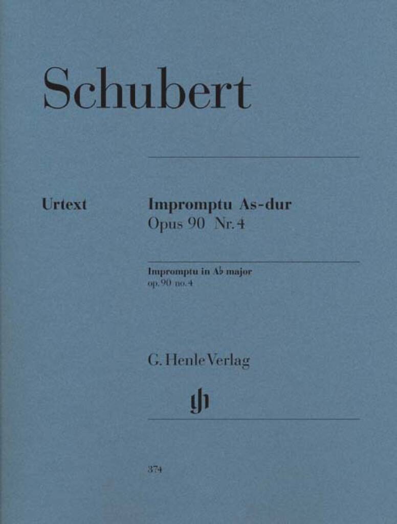 Franz Schubert: Impromptu In A Flat Op.90 No.4 D899: Solo de Piano