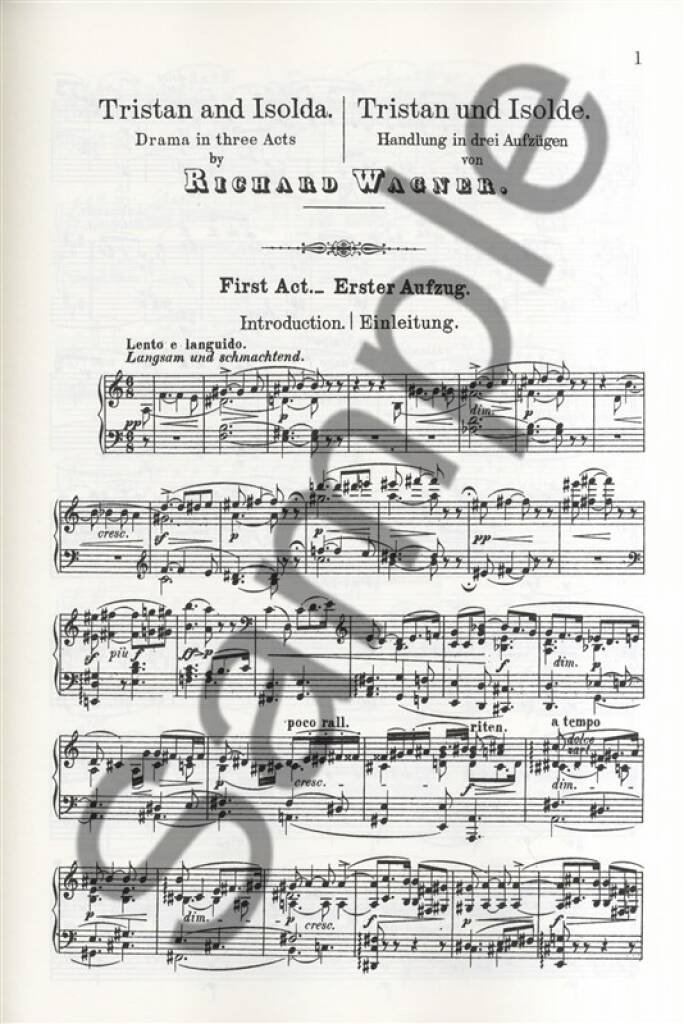 Richard Wagner: Tristan Und Isolde: Solo pour Chant