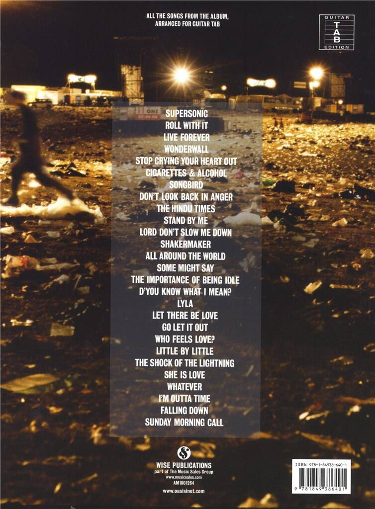 Oasis: Time Flies... 1994 - 2009: Mélodie, Paroles et Accords