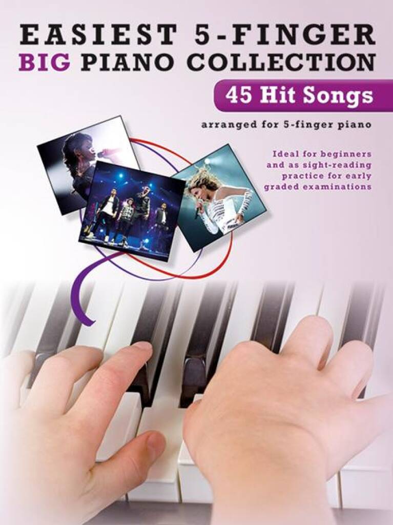 Easiest 5-Finger Piano Collection: 45 Hit Songs: Solo de Piano