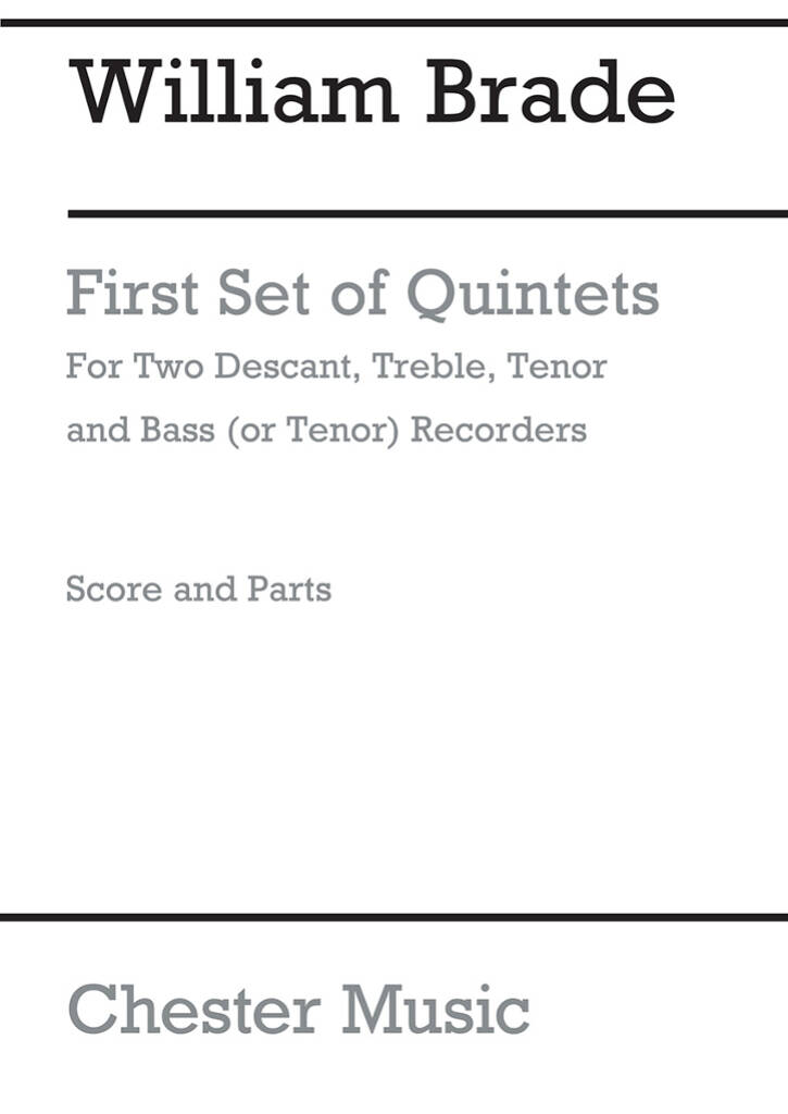 William Brade: First Set Of Quintets: Ensemble de Chambre