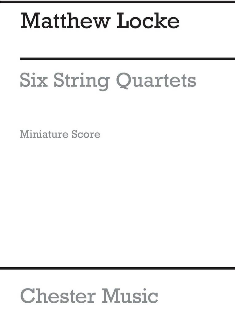 Matthew Locke: String Quartet No.1 (Miniature Score): Quatuor à Cordes