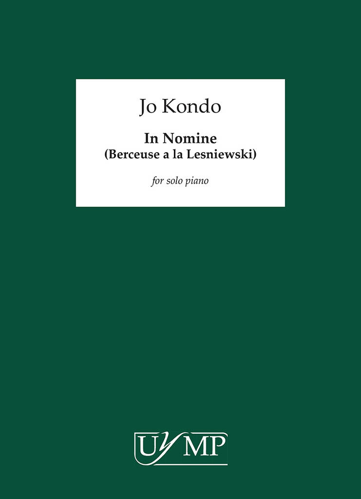 Jo Kondo: In Nomine: Solo de Piano
