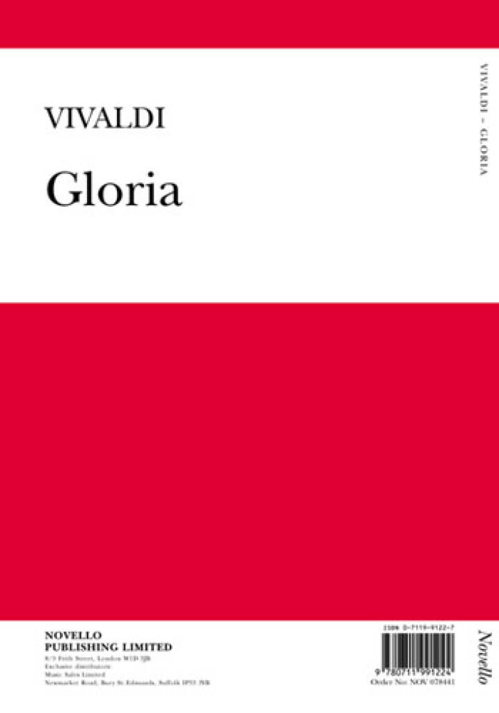 Antonio Vivaldi: Gloria: Chœur Mixte et Accomp.