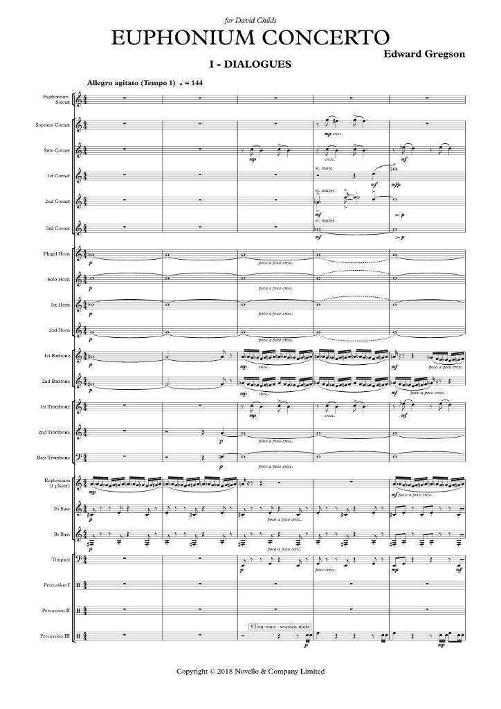Edward Gregson: Euphonium Concerto: Brass Band et Solo