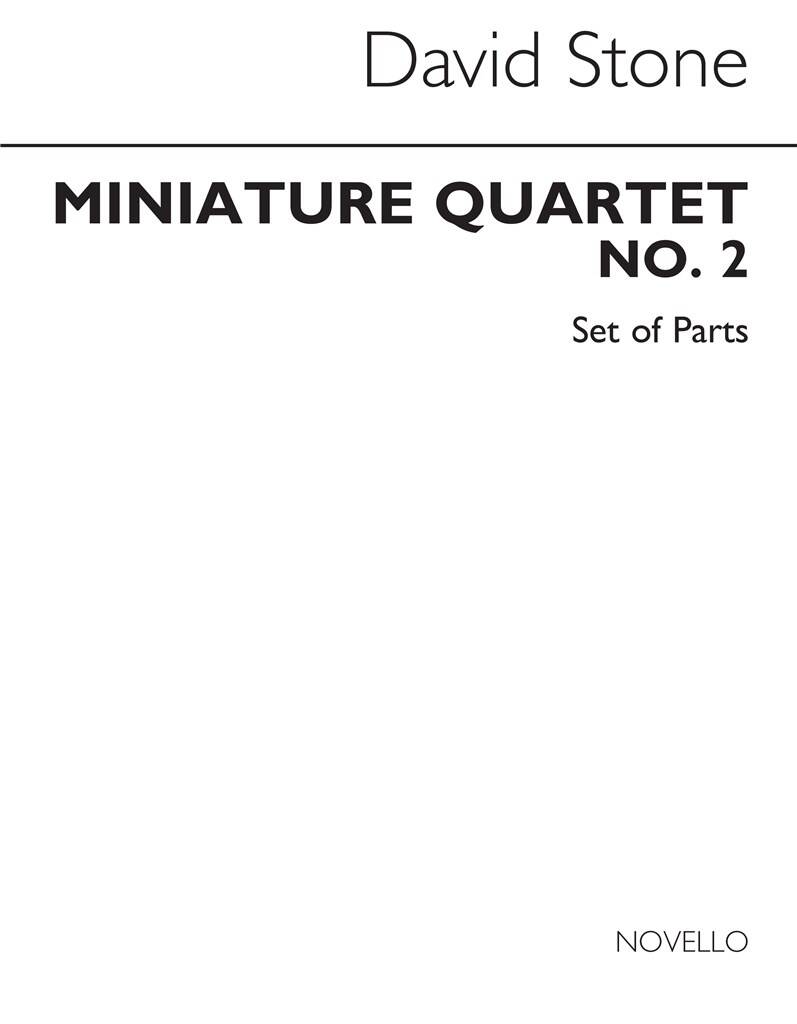 David Stone: Miniature Quartet No.2 Parts: Cordes (Ensemble)