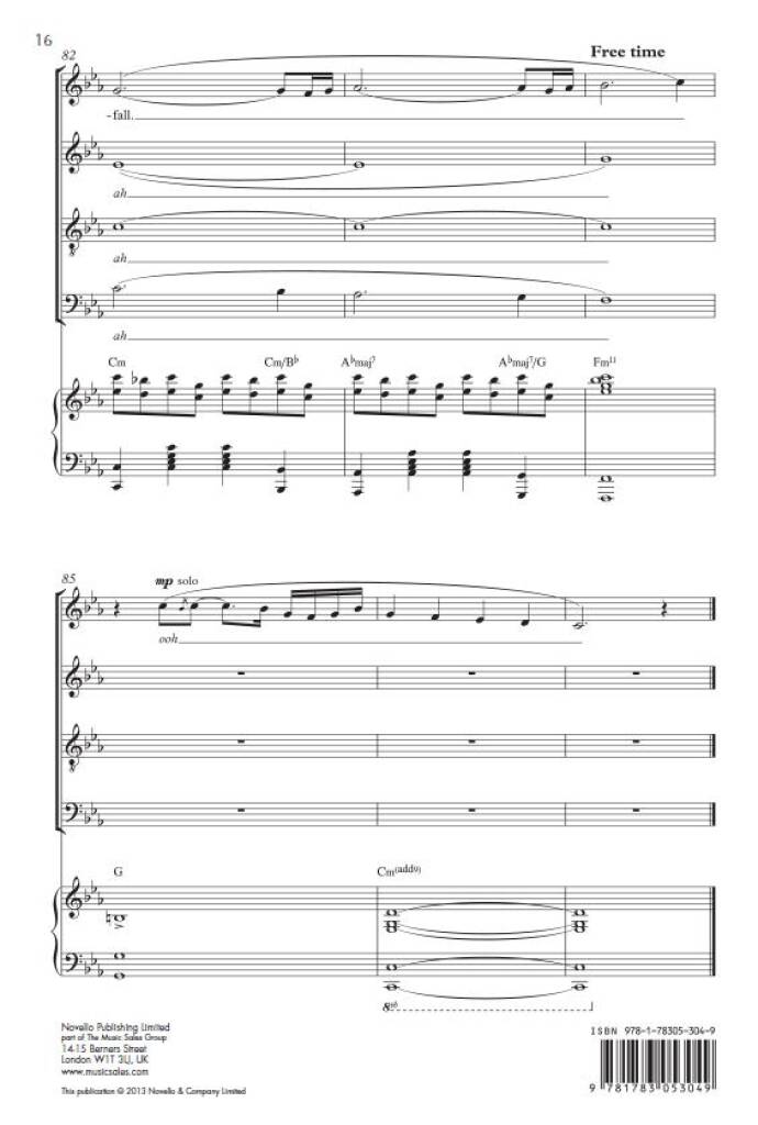 Skyfall: (Arr. Thomas Lydon): Chœur Mixte et Piano/Orgue