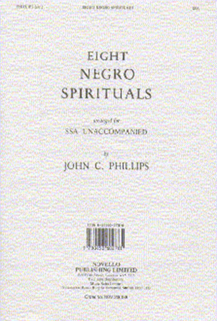 Eight Negro Spirituals: Voix Hautes et Accomp.