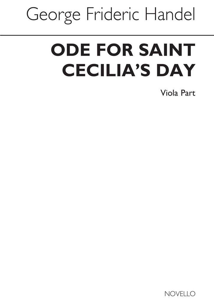 Georg Friedrich Händel: Ode For Saint Cecilia's Day: Solo pour Alto