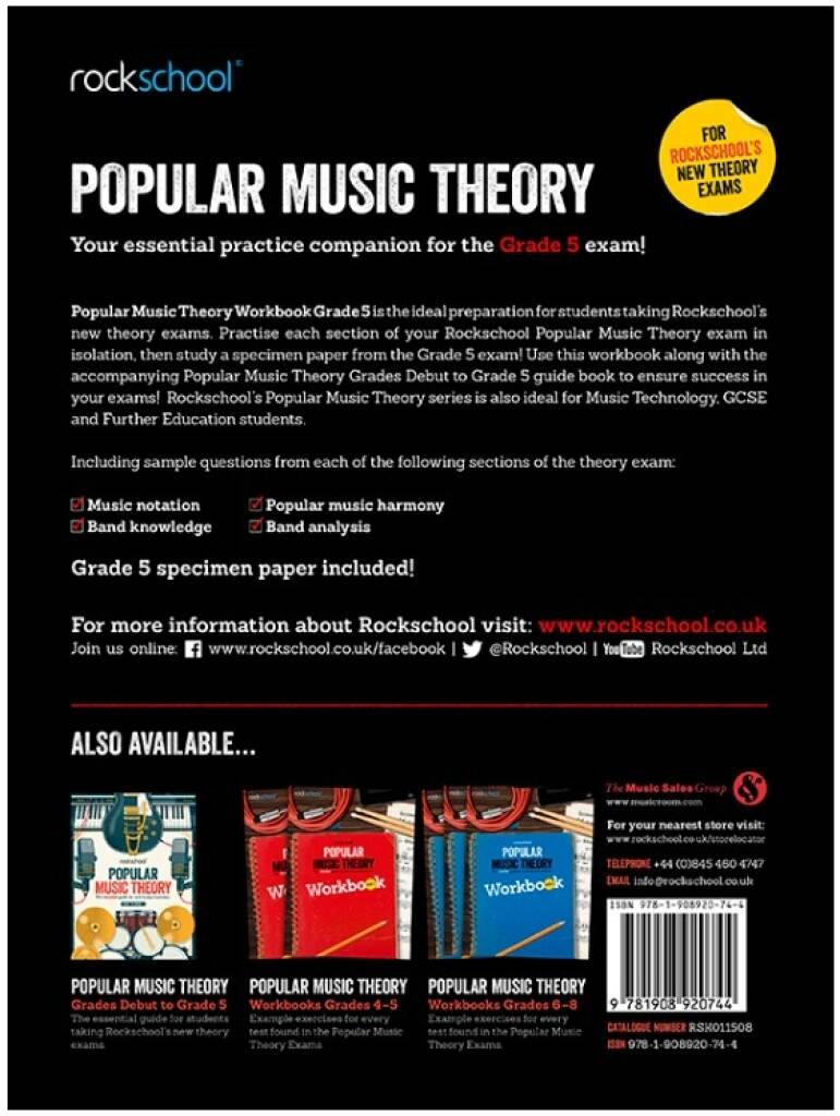 Rockschool: Popular Music Theory Workbook Grade 5