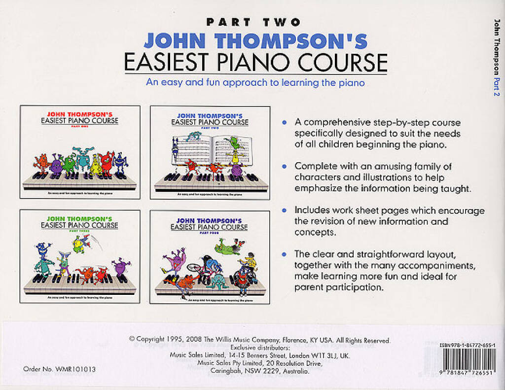 John Thompson's Easiest Piano Course 2 & Audio