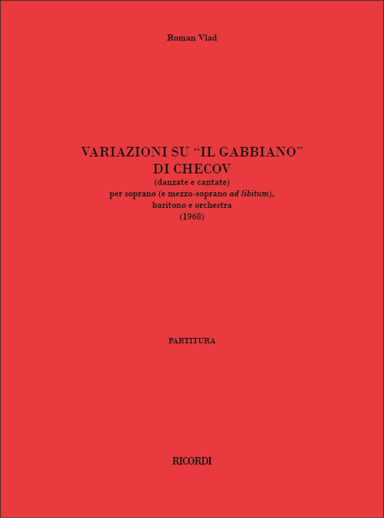 Roman Vlad: Variazioni su 'Il gabbiano' di Checov: Orchestre et Voix