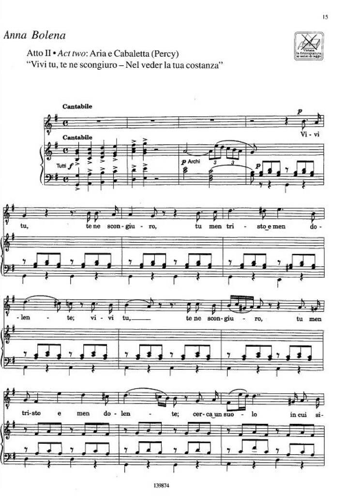 Gaetano Donizetti: Le Piu' Belle Arie Per Tenore: Chant et Piano