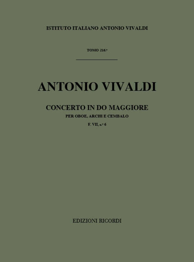 Antonio Vivaldi: Concerto per Oboe, Archi e BC: In Do Rv 447: Cordes (Ensemble)