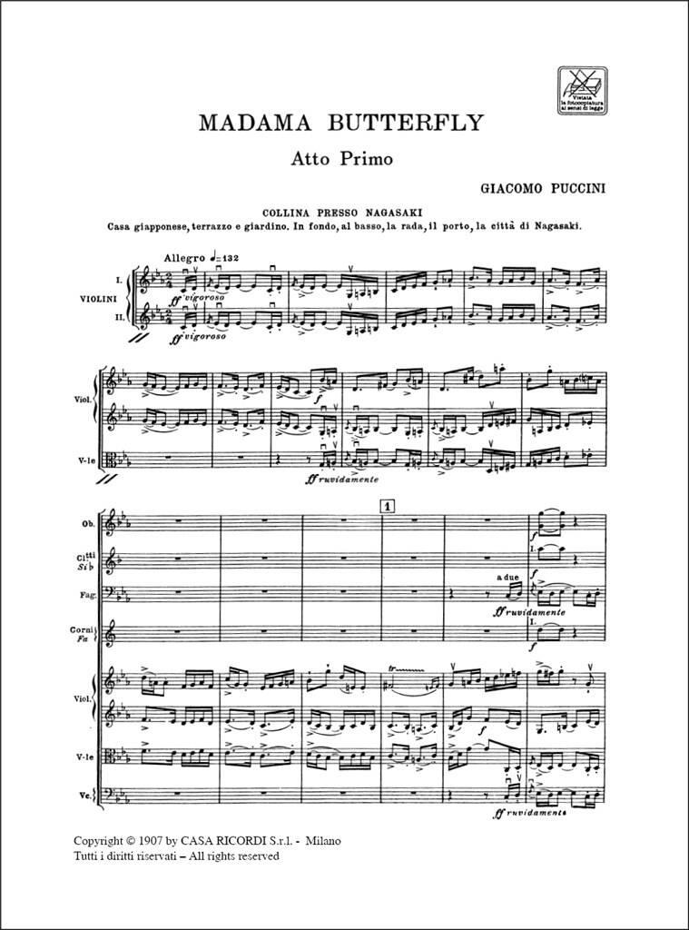 Giacomo Puccini: Madame Butterfly: Chœur Mixte et Ensemble