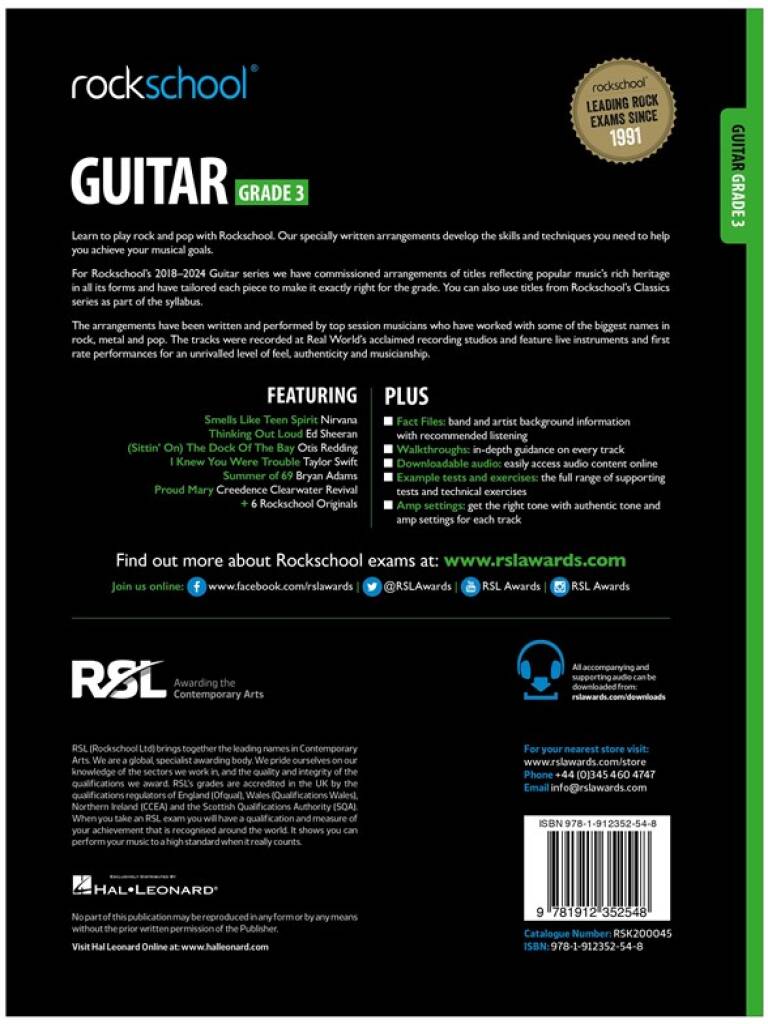 Rockschool Guitar Grade 3 (2018)