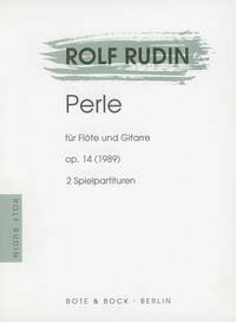 Rolf Rudin: Perle op. 14: Flûte Traversière et Accomp.