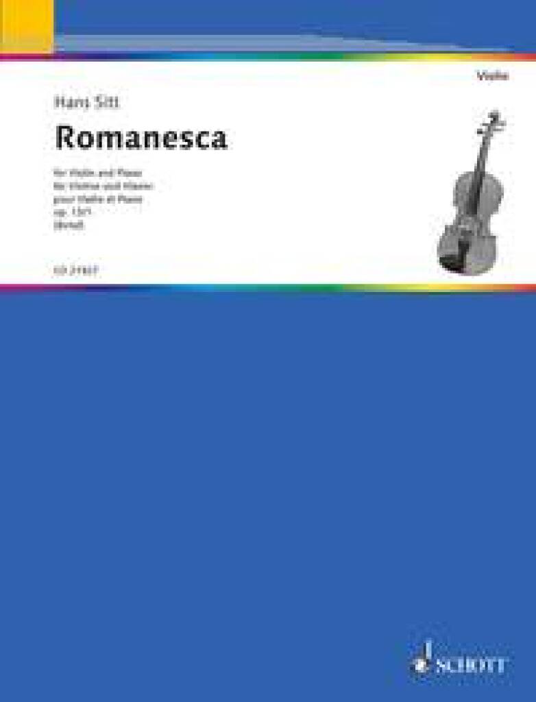 Hans Sitt: Romanesca op. 13/1: Violon et Accomp.