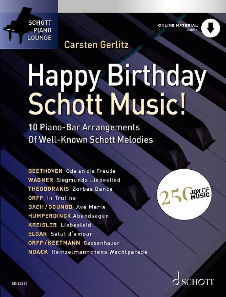 Happy Birthday, Schott Music!: (Arr. Carsten Gerlitz): Solo de Piano