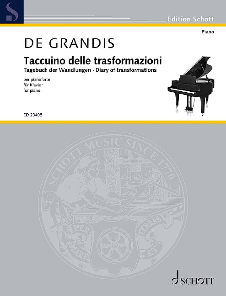 Renato de Grandis: Tagebuch der Wandlungen, in Form einer Chaconne: Solo de Piano