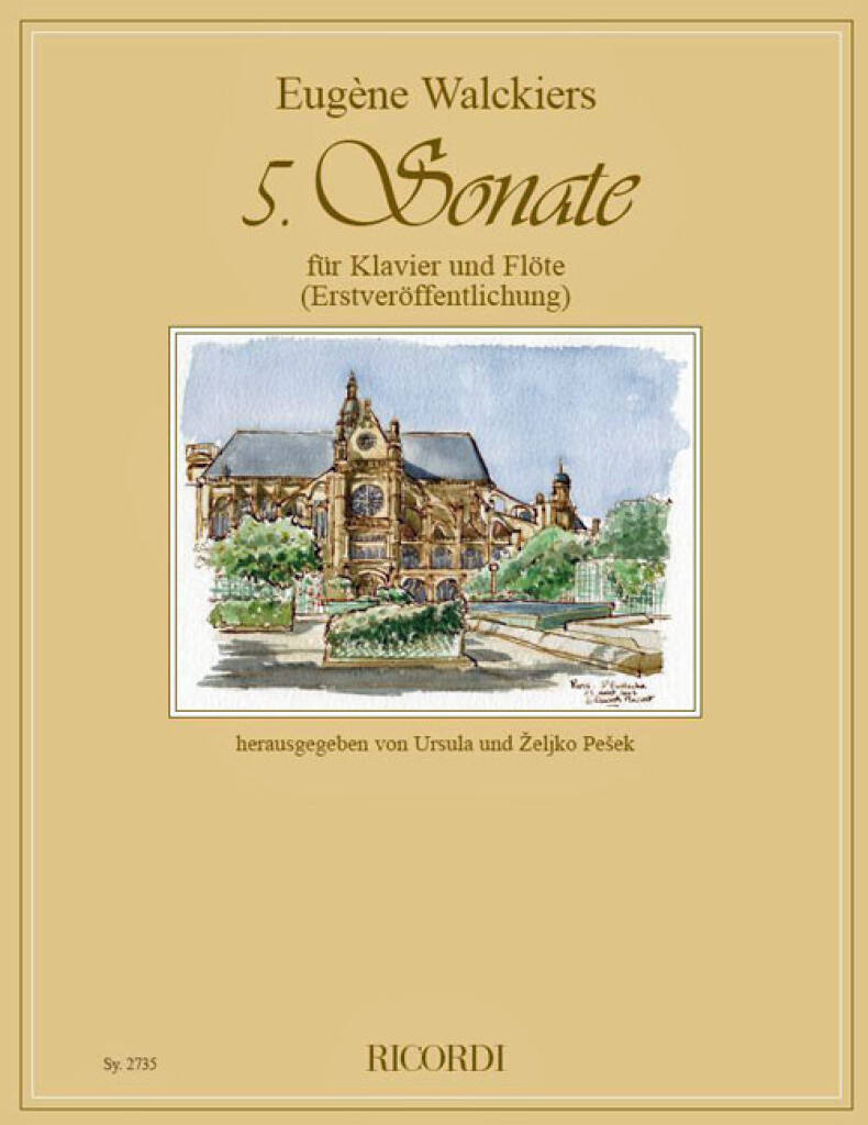 Eugène Walckiers: Sonate Nr. 5 (Erstveröffentlichung): Flûte Traversière et Accomp.