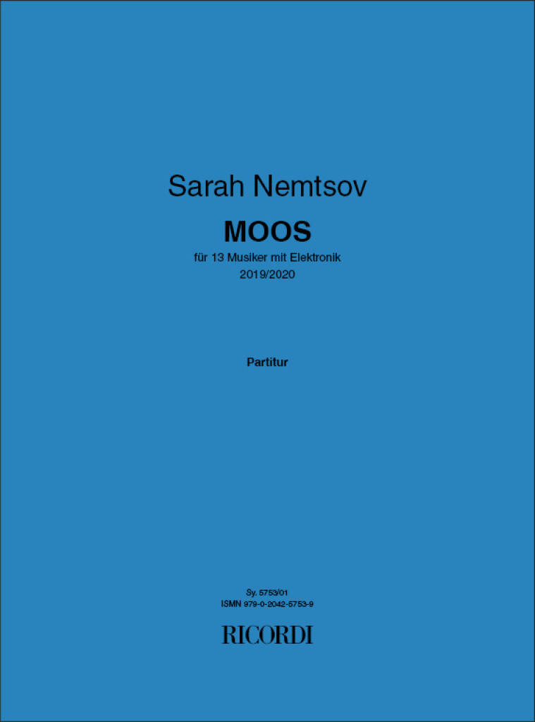 Sarah Nemtsov: MOOS: Autres Ensembles