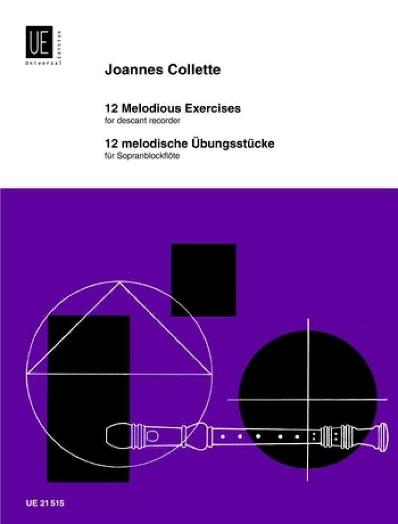 Joannes Collette: Melodische Ubungsstucke(12): Flûte à Bec Soprano