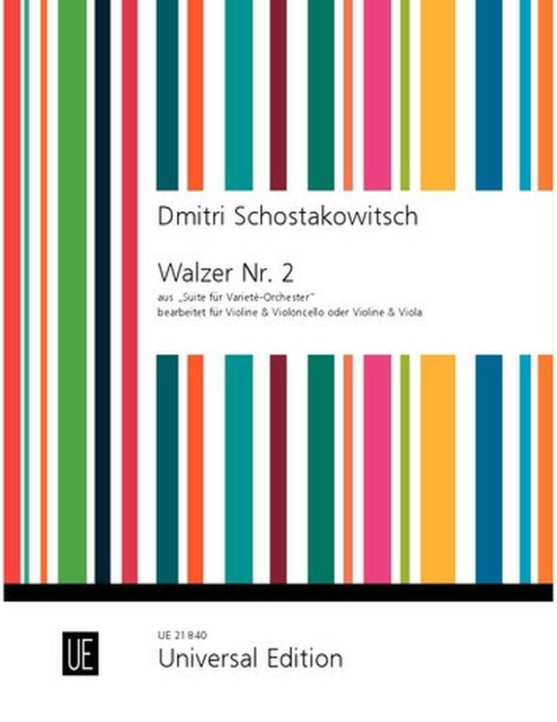 Dimitri Shostakovich: Walzer Nr. 2: (Arr. David Brooker): Duo pour Cordes Mixte