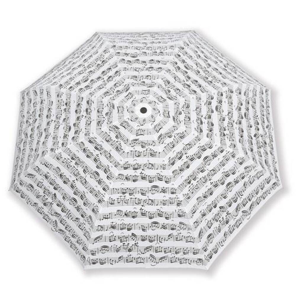 Mini umbrella Sheet music white