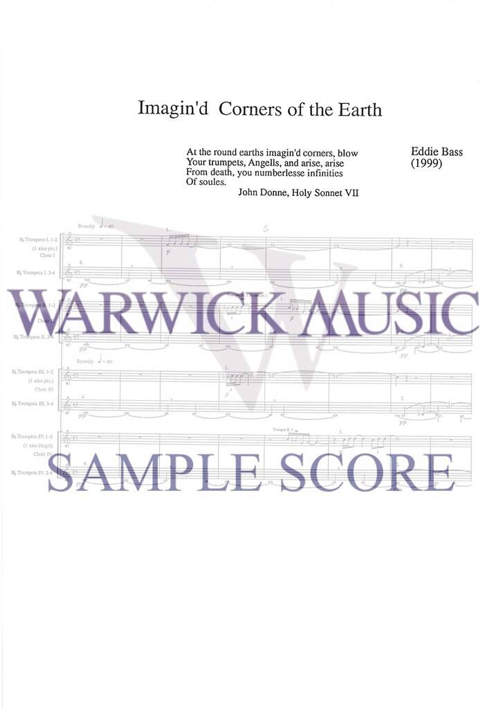Eddie Bass: Imagin'd Corners of the Earth: Trompette (Ensemble)