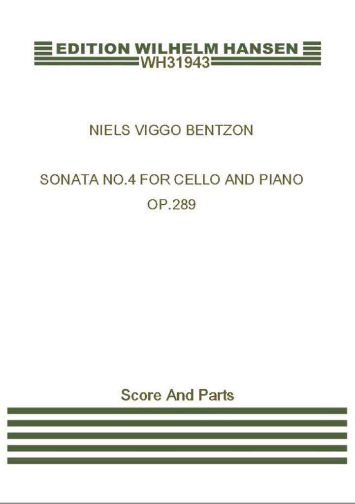 Niels Viggo Bentzon: Sonata No. 4 For Cello And Piano, Op.289: Violoncelle et Accomp.