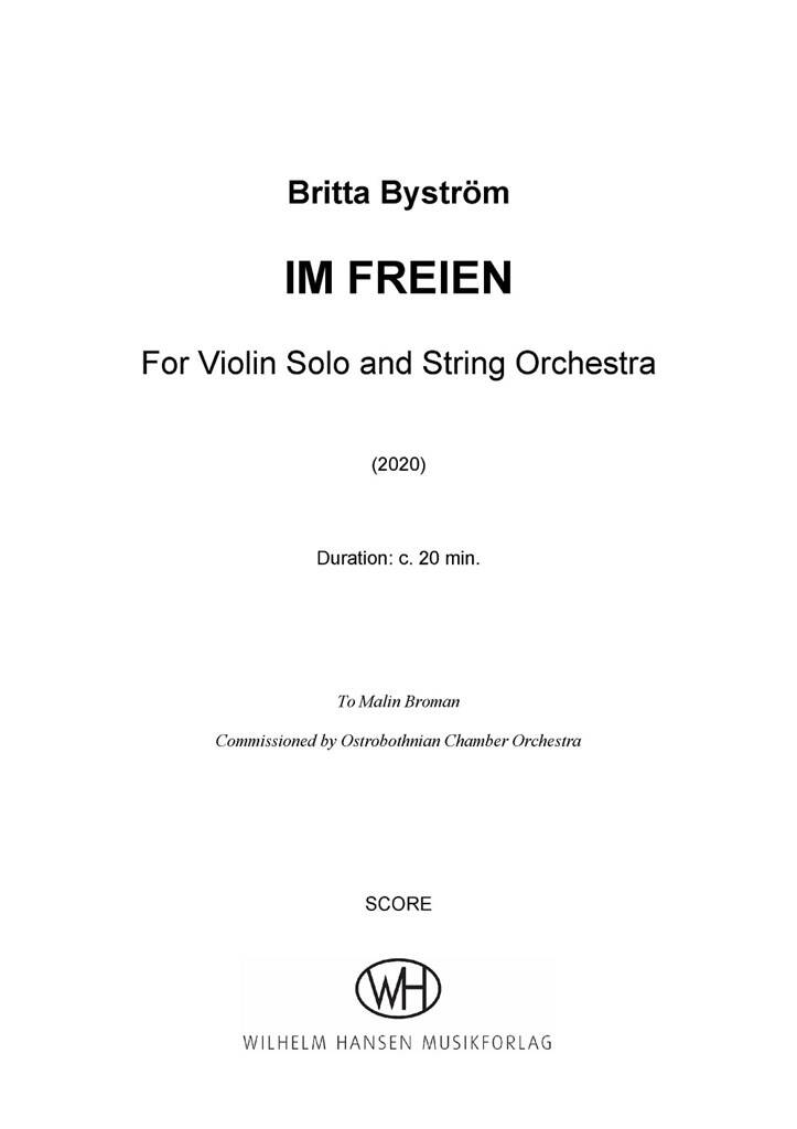 Britta Byström: Im Freien: Orchestre à Cordes et Solo