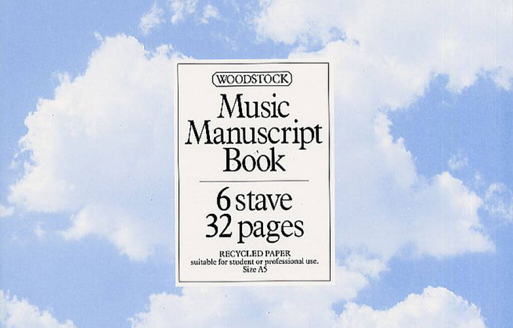 Music Manuscript Book: 6 Stave 32 Pages: Papier à Musique