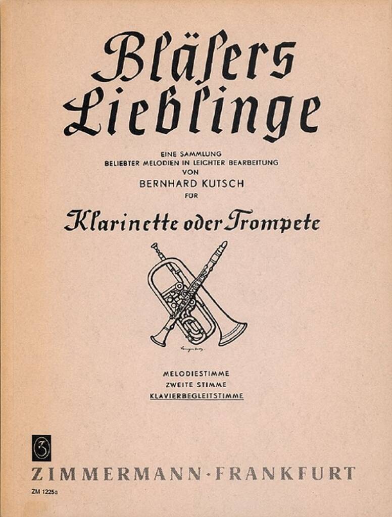 Bläsers Lieblinge: (Arr. Bernhard Kutsch): Solo pour Clarinette