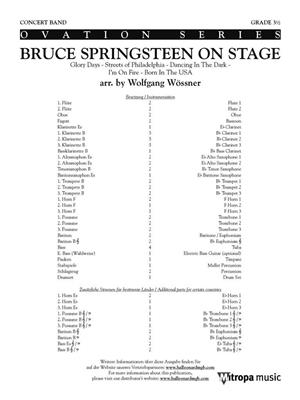 Bruce Springsteen: Bruce Springsteen on Stage: (Arr. Wolfgang Wössner): Orchestre d'Harmonie