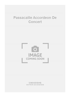 Holstein: Passacaille Accordeon De Concert: Solo pour Accordéon