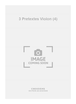 Werner: 3 Pretextes Violon (4): Violons (Ensemble)