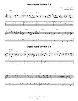 Andrew D. Gordon: 100 Ultimate Jazz-Funk Grooves for Guitar: Solo pour Guitare