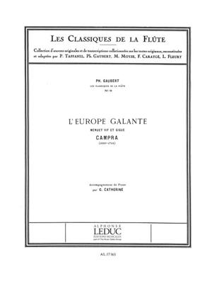 André Campra: Campra: L'Europe Galante - Menuet et Gigue: Flûte Traversière et Accomp.