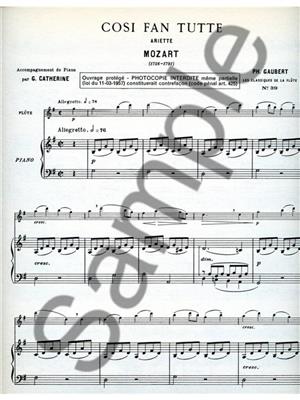 Wolfgang Amadeus Mozart: Così Fan Tutte - Ariette: Flûte Traversière et Accomp.