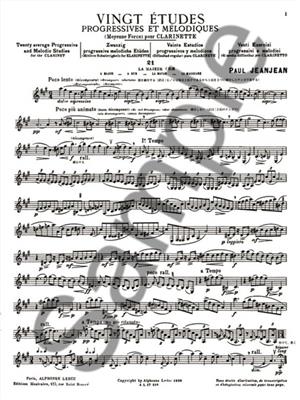 Vingt Études Progressives et Melodiques, Vol. 2