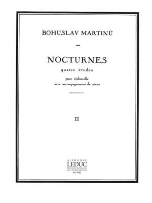 Bohuslav Martinu: 4 Nocturnes H189, No.2: Violoncelle et Accomp.