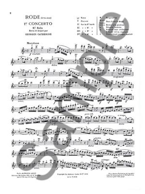 Pierre Rode: Concerto no. 1 (Rode): Violon et Accomp.