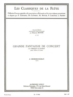 Jules Demersseman: Demersseman: Grande fantaisie de concert op. 52: Flûte Traversière et Accomp.