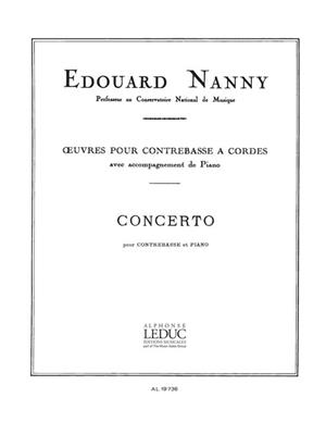 Nanny: Concerto: Contrebasse et Accomp.