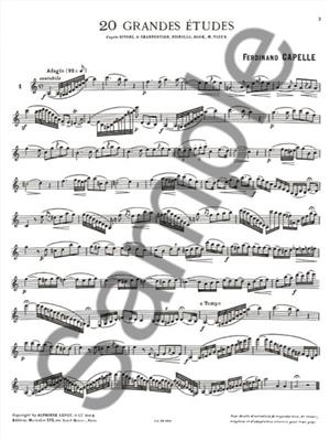 20 Grandes Études pour Clarinette