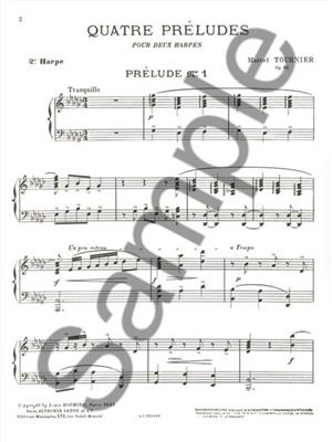 Marcel Tournier: Quatre Préludes - Four Preludes Vol. 1: Duo pour Harpes