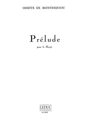 Odette de Montesquiou: Prelude: Solo pour Harpe